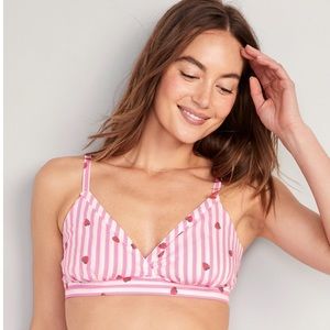 Smocked Bralette Top in Strawberry Jammin’
